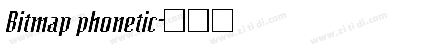Bitmap phonetic字体转换